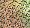 90 Pre Made Etched Pattern #039 Deco Triangle, Mixture CBS Dichroic on Thin Black Glass