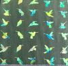 90 Pre Made Etched Pattern #152 Hummers, Pixie Stix Mixture CBS Dichroic in Thin Black Glass