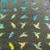 90 Pre Made Etched Pattern #152 Hummers, Fusion RB2 CBS Dichroic in Thin Black Glass