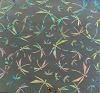 90 Pre Made Etched Pattern #100 Origami Dragonflies, Pixie Stix Mixture CBS Dichroic on Thi cn Black Glass
