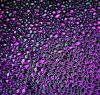 90 Crinklized Purple CBS Dichroic on Dew Drop Thin Black Glass