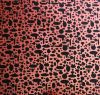 90 Pre Made Etched Pattern #006 Open Ovals, Salmon CBS Dichroic on Thin Black Glass