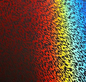 90 Pre Made Etched Pattern #012 Sleet, RBD Candy CBS Dichroic on Thin Black Glass