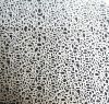 90 Pre Made Etched Pattern #025 Open Bubbles, Crinklized R-Silver CBS Dichroiic Clear Glass