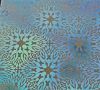 90 Pre Made Etched Pattern #046 Starburst, Aurora Borealis Mixture CBS Dichroic on Vintage FX Thin Clear Glass