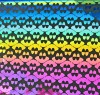 90 Pre Made Etched Pattern #065 Frog, RBD G-Magenta CBS Dichroic on Thin Black Glass