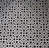 90 Pre Made Etched Pattern #066 Rounded Square Weave, R-Silver CBS Dichroic on Vintage FX Thin Clear Glass