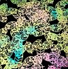 90 Pre Made Etched Pattern #081 Native American Leaf, Aurora Borealis G-Pink CBS Dichroic on Thin Black Glass
