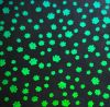 90 Pre Made Etched Pattern #099 Paws, Aqua CBS Dichroic on Thin Black Glass