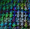 90 Pre Made Etched Pattern #115 Bamboo, Corkscrew CBS Dichroic on thin Black Glass