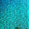 90 Pre Made Etched Pattern #117 Small Zebra, Pink Teal CBS Dichroic on Thin Black Glass