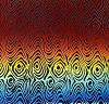90 Pre Made Etched Pattern #117 Small Zebra, RBD Candy CBS Dichroic on Thin Clear Glass