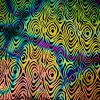 90 Pre Made Etched Pattern #117 Small Zebra, Reptilian CBS Dichroic on Thin Black Glass
