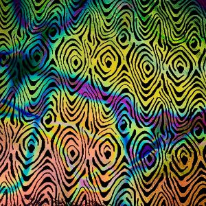 90 Pre Made Etched Pattern #117 Small Zebra, Reptilian CBS Dichroic on Thin Black Glass