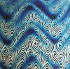 90 Pre Made Etched Pattern #117 Small Zebra, Twizzle R-Silver CBS Dichroic on Thin Clear Glass