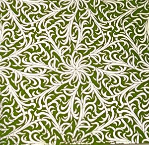 90 Pre Made Etched Pattern #118 Lace, R-Silver CBS Dichroic on Bullseye Thin Spring Glass