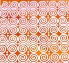 90 Pre Made Etched Pattern #121 Roman Spirals, Crinklized R-Silver CBS Dichroic on Thin Ruby Striker Glass