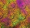 90 Pre Made Etched Pattern #131 Mini Mosaic, Aurora Borealis G-Magenta CBS Dichroic on Thin Black Glass