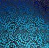 90 Pre Made Etched Pattern #131 Mini Mosaic, Pink Teal Dichroic on Thin Clear Glass