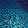 90 Pre Made Etched Pattern #131 Mini Mosaic, Pink Teal CBS Dichroic on Thin Clear Glass