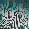 90 Pre Made Etched Pattern #138 Wood Grain, Aurora Borealis R-Silver CBS Dichroic on Thin Clear Glass