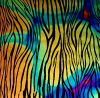 90 Pre Made Etched Pattern #138 Wood Grain, Cool Lava Dichroic on Thin Black Glass