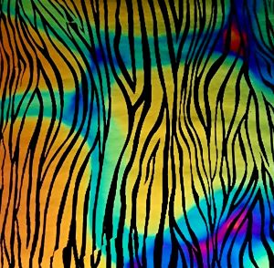 90 Pre Made Etched Pattern #138 Wood Grain, Cool Lava CBS Dichroic on Thin Black Glass