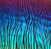90 Pre Made Etched Pattern #138 Wood Grain, RB2 CBS Dichroic on Thin Black Glass