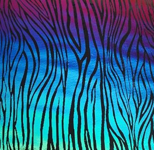 90 Pre Made Etched Pattern #138 Wood Grain, RB2 CBS Dichroic on Thin Black Glass