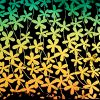 90 Pre Made Etched Pattern #164 Flower Vail, RB2 CBS Dichroic on Thin Black Glass