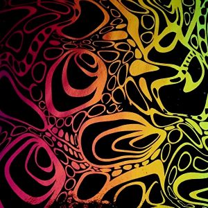 90 Pre Made Etched Pattern #192 Cell Slide, RB2 CBS Dichroic on Thin Black Glass
