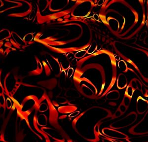 90 Pre Made Etched Pattern #192 Cell Slide, Voltage Candy CBS Dichroic on Thin Black Glass