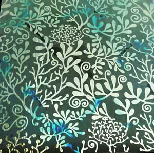 90 Pre Made Etched Pattern #193 Psychedelic, RBA Cyan Red CBS Dichroic on Thin Clear Glass