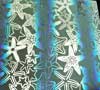 90 Pre Made Etched Pattern #202 Starfish, RBB Silver on Thin Clear Glass