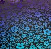 90 Pre Made Etched Pattern 210 Sakura, G-Magenta CBS Dichroic on Vintage FX Thin Clear Glass