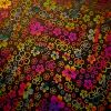 90 Pre Made Etched Pattern 210 Sakura, Twizzle G-Magenta Dichroic on Thin Black Glass