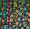 90 Pre Made Etched Pattern #216 Sakura & Philodendron, RBA G-Maganta CBS Dichroic on Thin Clear Glass