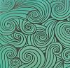 90 Pre Made Etched Pattern #219 Twirler, R-Silver Blue CBS Dichroic on Vintage FX Thin Clear Glass