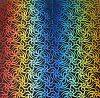 90 Pre Made Etched Pattern #223 Swirling Net, RBC Candy CBS Dichroic on Thin Clear Glass
