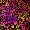 90 Pre Made Etched Pattern #224 Poinsettia, Aurora Borealis G-Magenta CBS Dichroic on Thin Black Glass