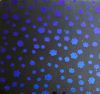 90 Pre Made Etched Pattern #099 Paws, G-Magenta CBS Dichroic on Thin Clear Glass. This shifts to hot pink when fired.