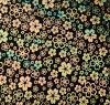 90 Pre Made Etched Pattern 210 Sakura, Voltage Salmon CBS Dichroic on Thin Black Glass
