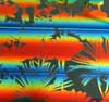 90 Pre Made Etched Pattern #168 Flower Garden 1, RBB Candy CBS Dichroic on Thin Black Glass
