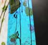 90 Specialty Pink Teal Dichroic on Fracture Streamers  4114 Glass