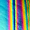 90 Crinklized Rainbow B Green Magenta Blue Dichroic on Thin Glass
