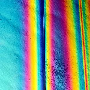 90 Rainbow B Green Magenta Blue CBS Dichroic on Thin Glass