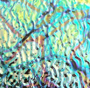 90 Reptilian CBS Dichroic on Wissmach Thin Clear Ripple