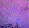 90 Sand Carved Pattern #069 Sunrays, Crinkle Purple Dichroic on Violet Striker Glass