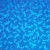 90 Sand Carved Pattern #089 Dragonflies, Pink Teal CBS Dichroic on Olive Glass
