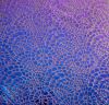 96 Sand Carved Dichroic Glass Pattern #131 Mini Mosaic Crinkle Violet Dichroic on Denim Glass